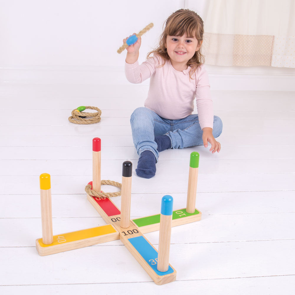 Wooden Quoits Game