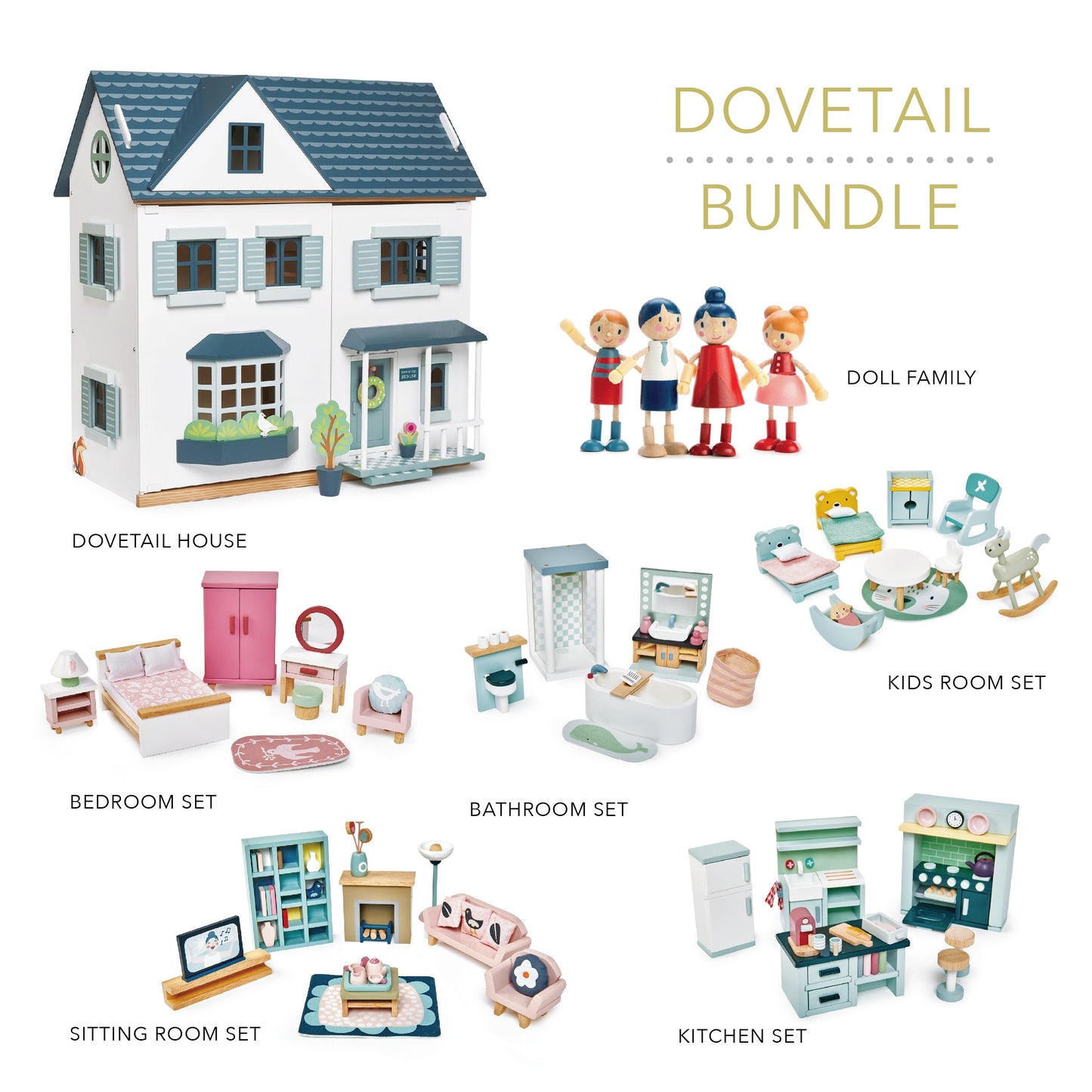 Dovetail Bundle (Dovetail House, Leaf Family, 5 Room Sets)