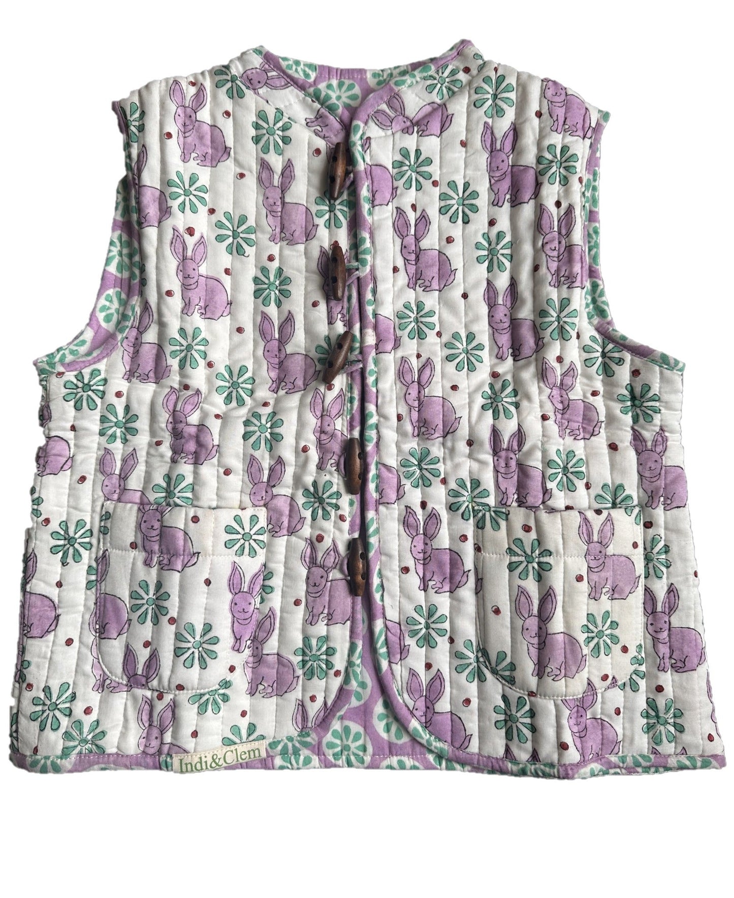 Bonnie Bunny Reversible Quilted Gilet