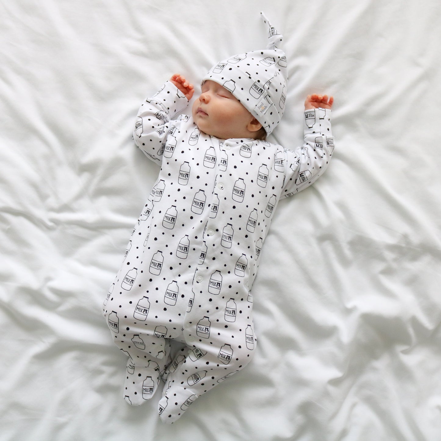 Milk Bottle Cotton Sleepsuit