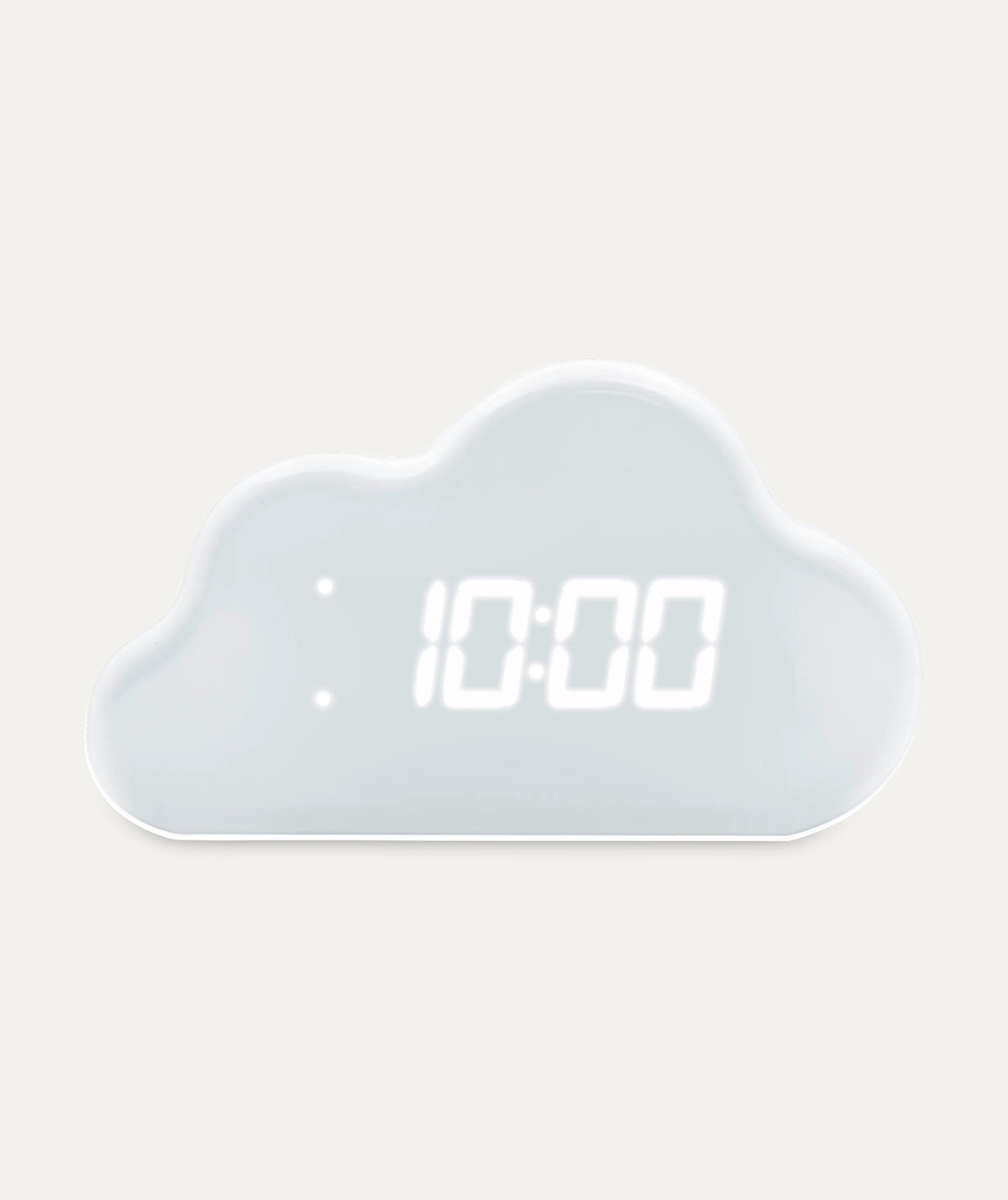 Digital Cloud Alarm Clock with Thermometer - White