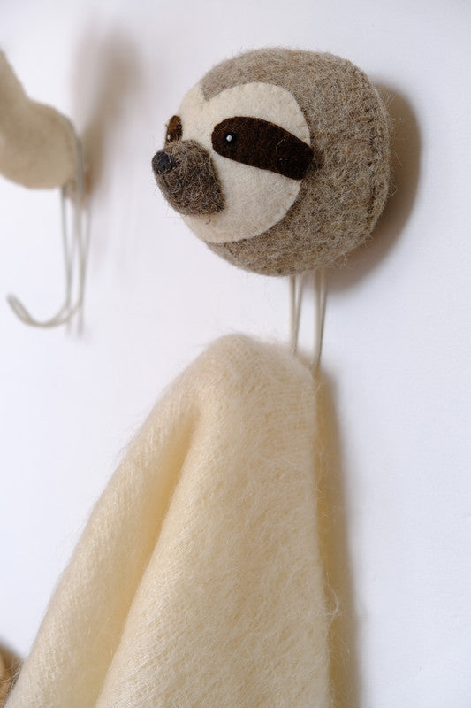 Sloth Head Coat Hook