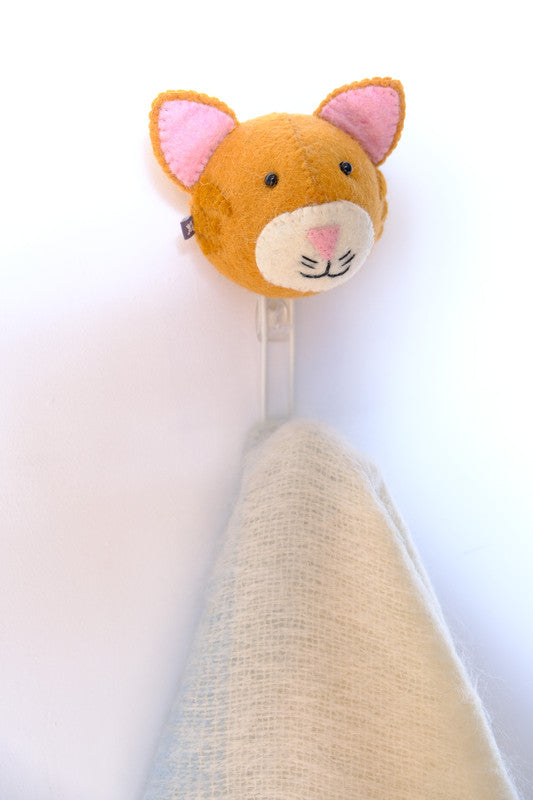 Ginger Cat Head Coat Hook