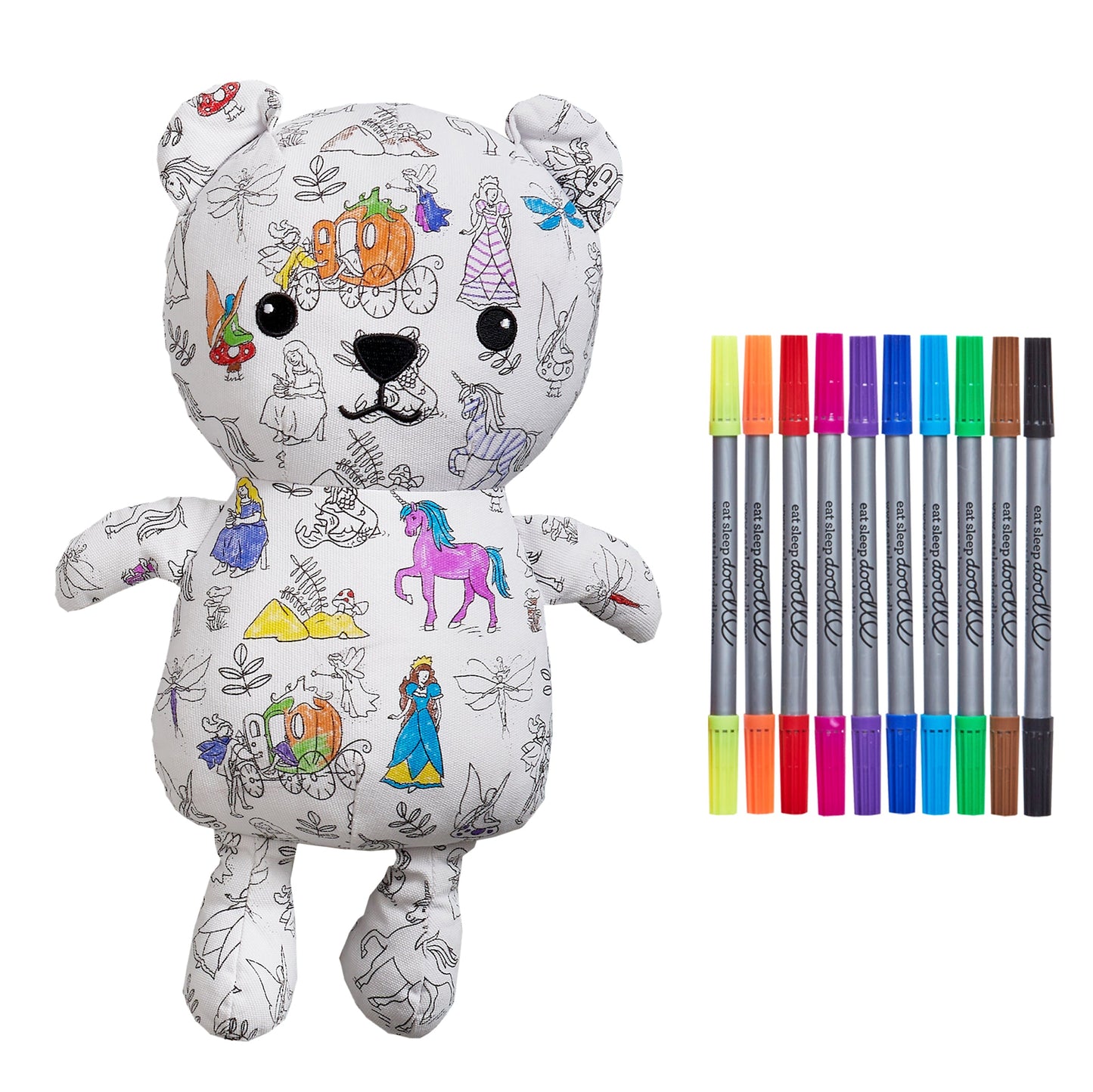 Colour-in Fairytale Artie Bear