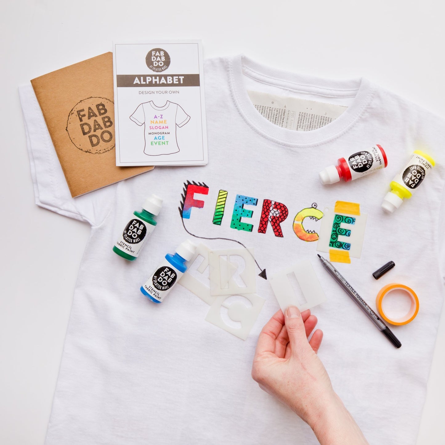 Alphabet T-Shirt Painting Kit Earth Box