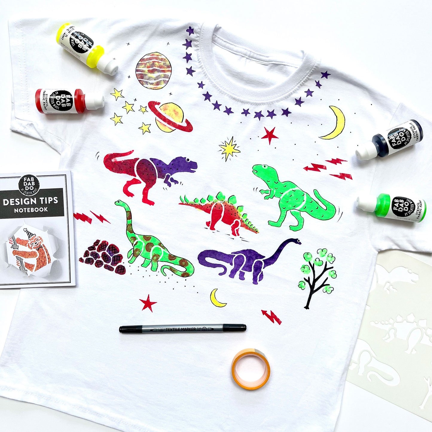 Dinosaur Kids T-Shirt Painting Craft Box