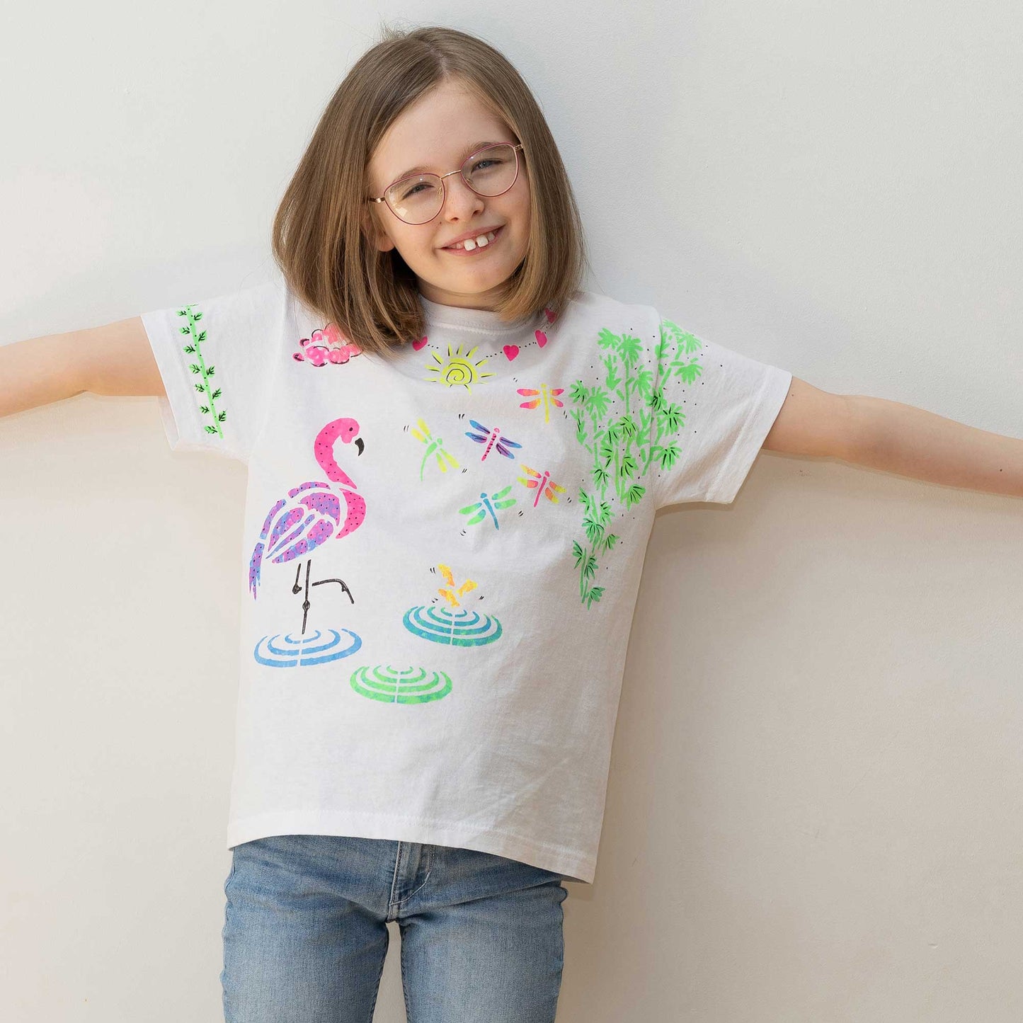 Flamingo – Kids T-Shirt Painting Craft Box