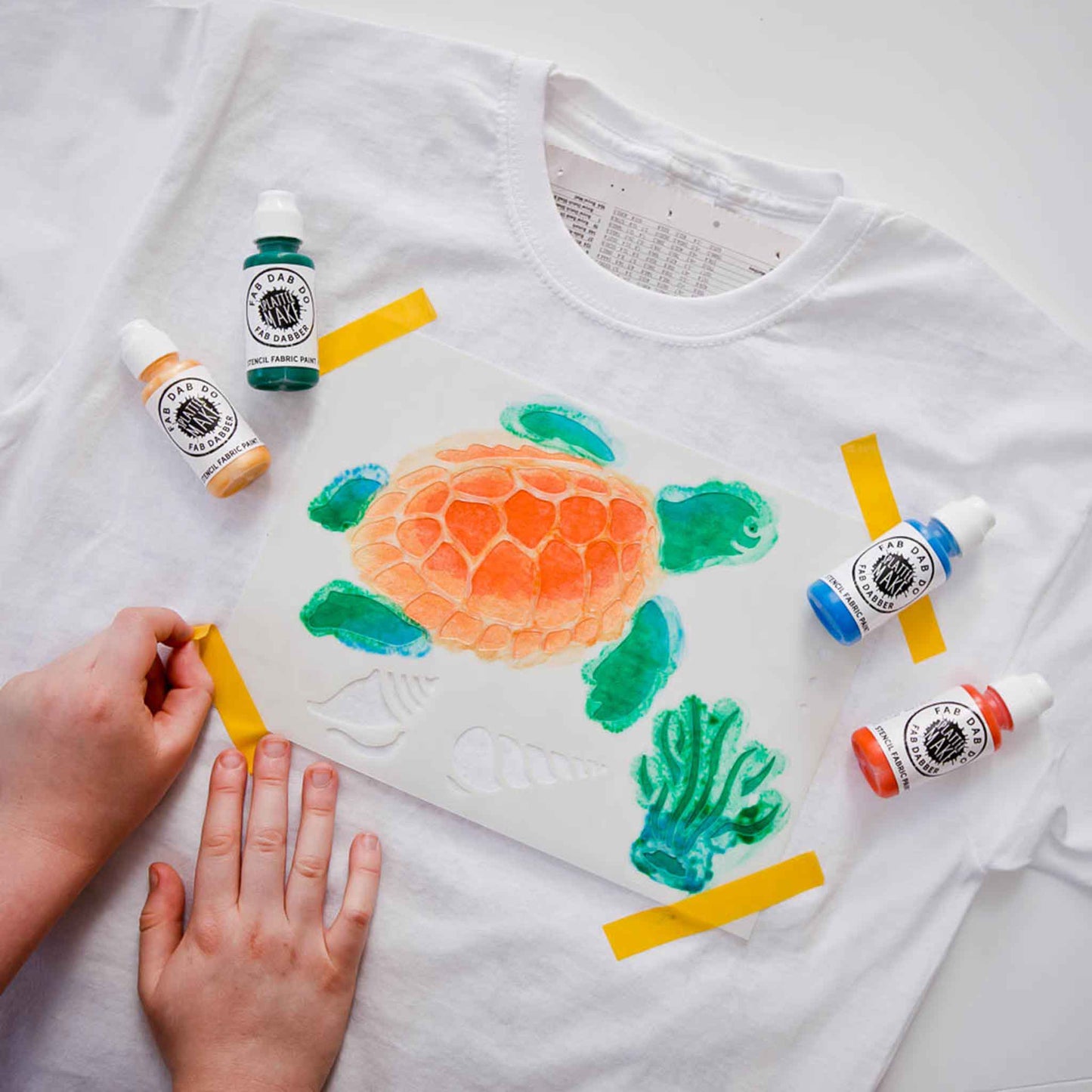 Turtle – Kids T-Shirt Painting Craft Box