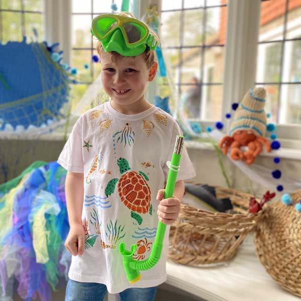 Turtle – Kids T-Shirt Painting Craft Box