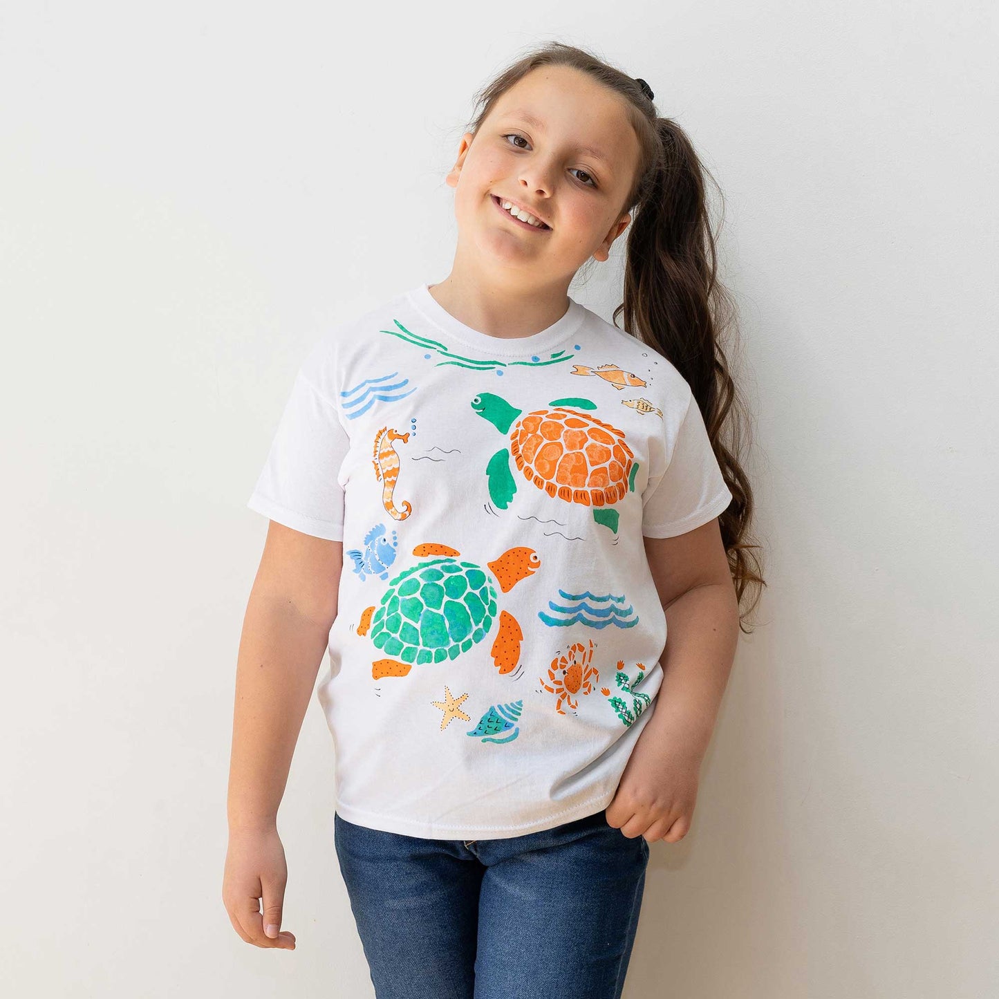 Turtle – Kids T-Shirt Painting Craft Box