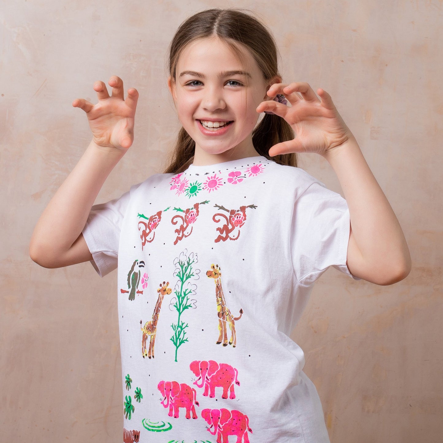 Animals in the Jungle T-Shirt Painting Craft Box