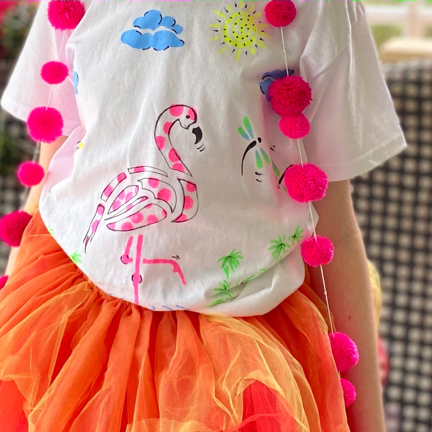 Flamingo – Kids T-Shirt Painting Craft Box