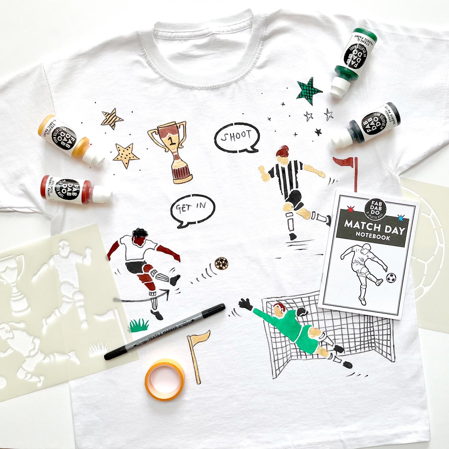 Original Football T-Shirt Painting Craft Box