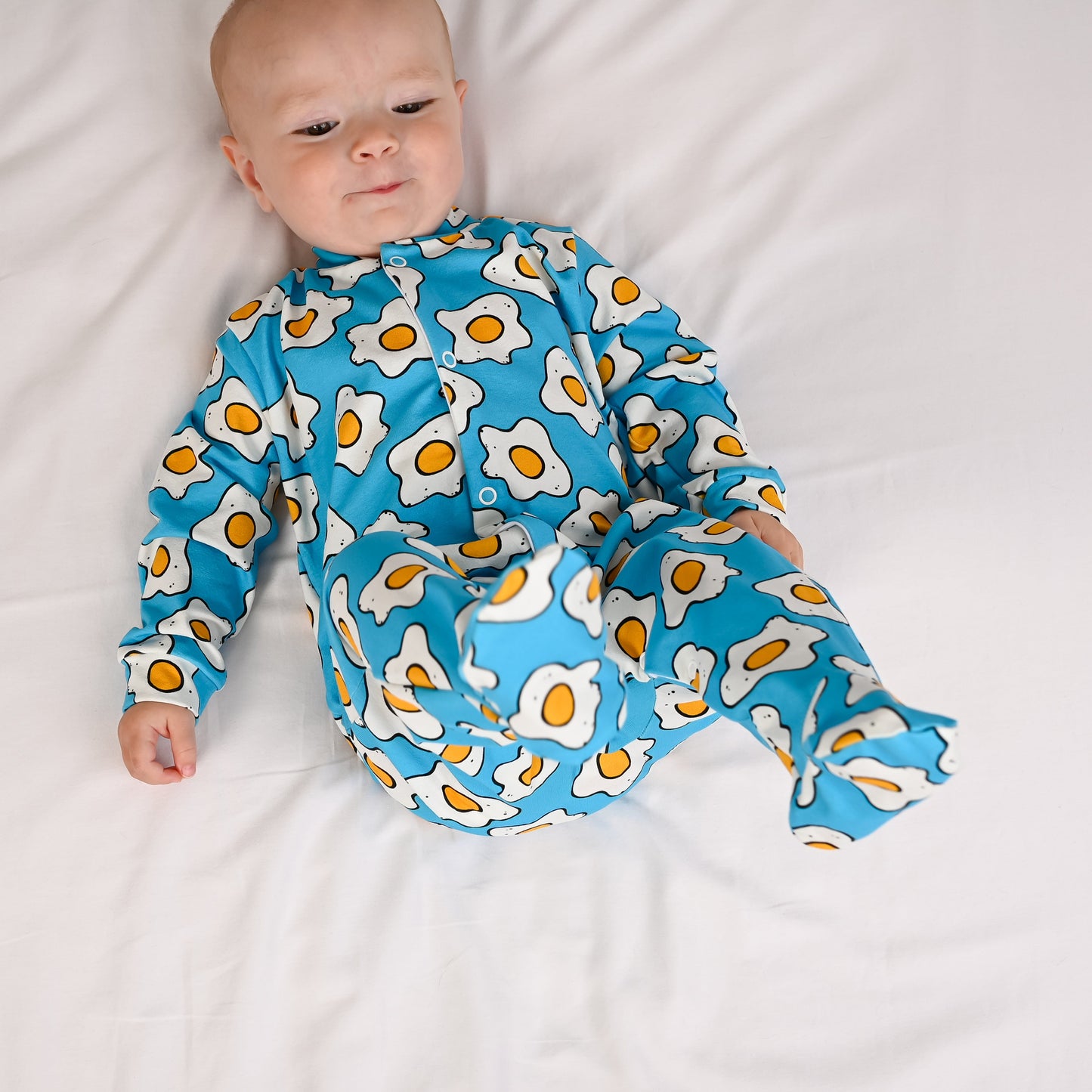 Eggies Print Cotton Sleepsuit