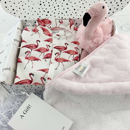 Flamingo Baby Gift Box