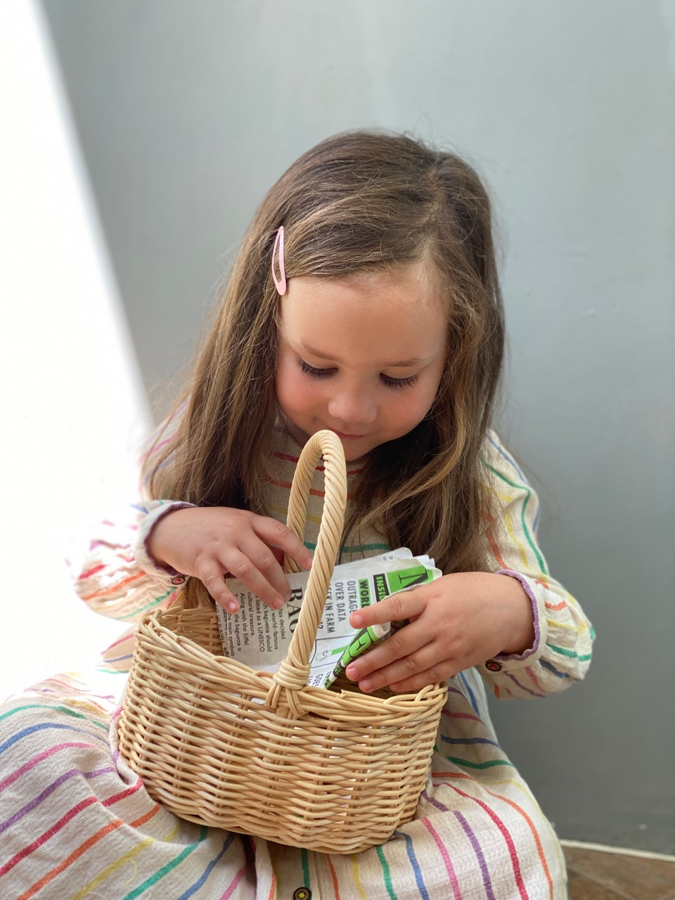 Wicker Shopping Basket