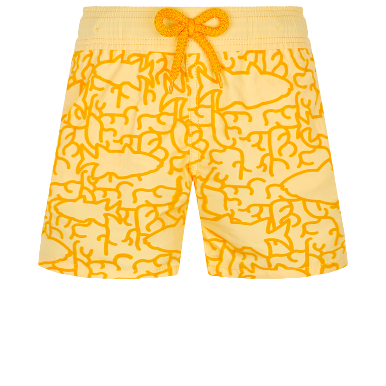 Boys Swimwear Flocked Tapestry Fishes