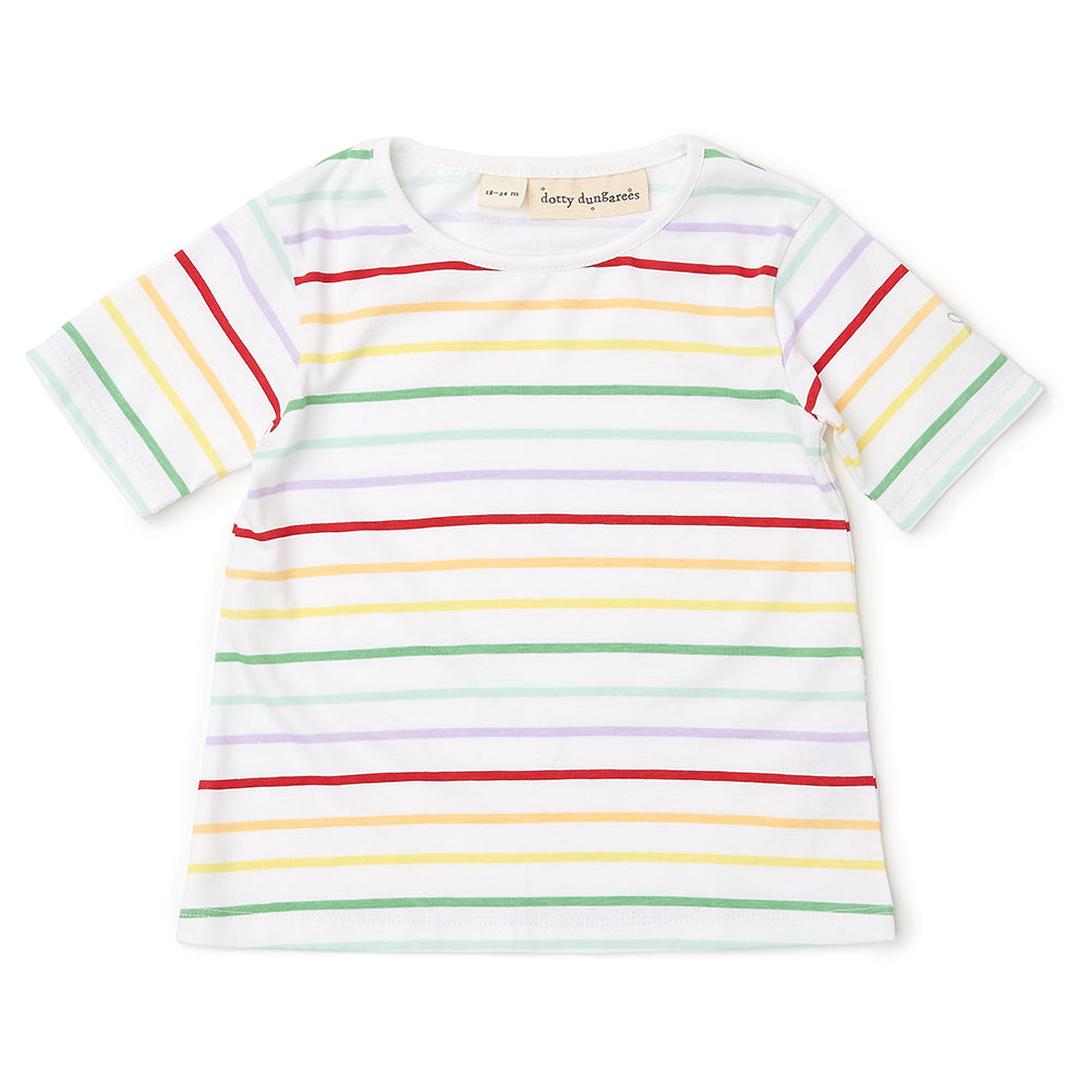 Rainbow Stripe Summer T-Shirt