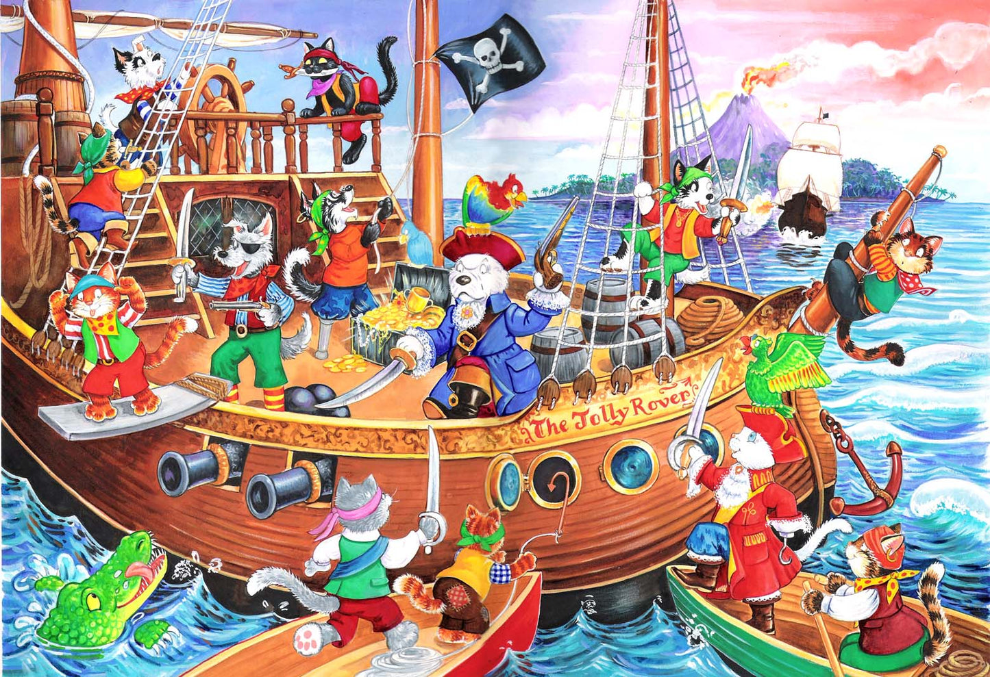 Pirates Ahoy - 80 Piece Jigsaw Puzzle