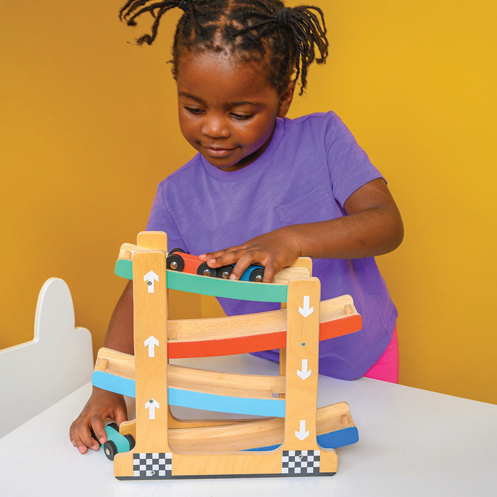 Wooden Ramp Racer Toy