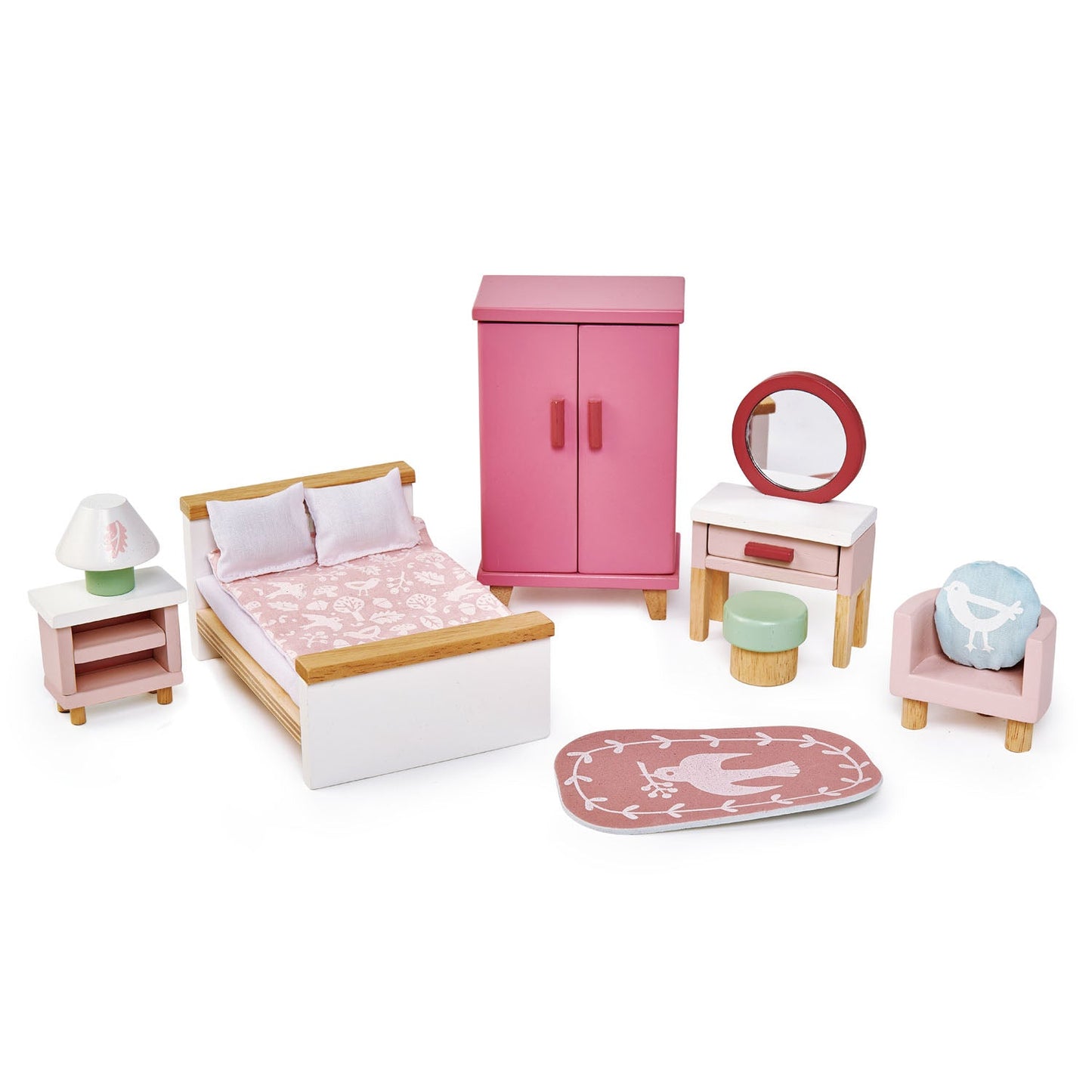 Doll Family & Furniture Bundle (5 Room Sets & Doll Family)