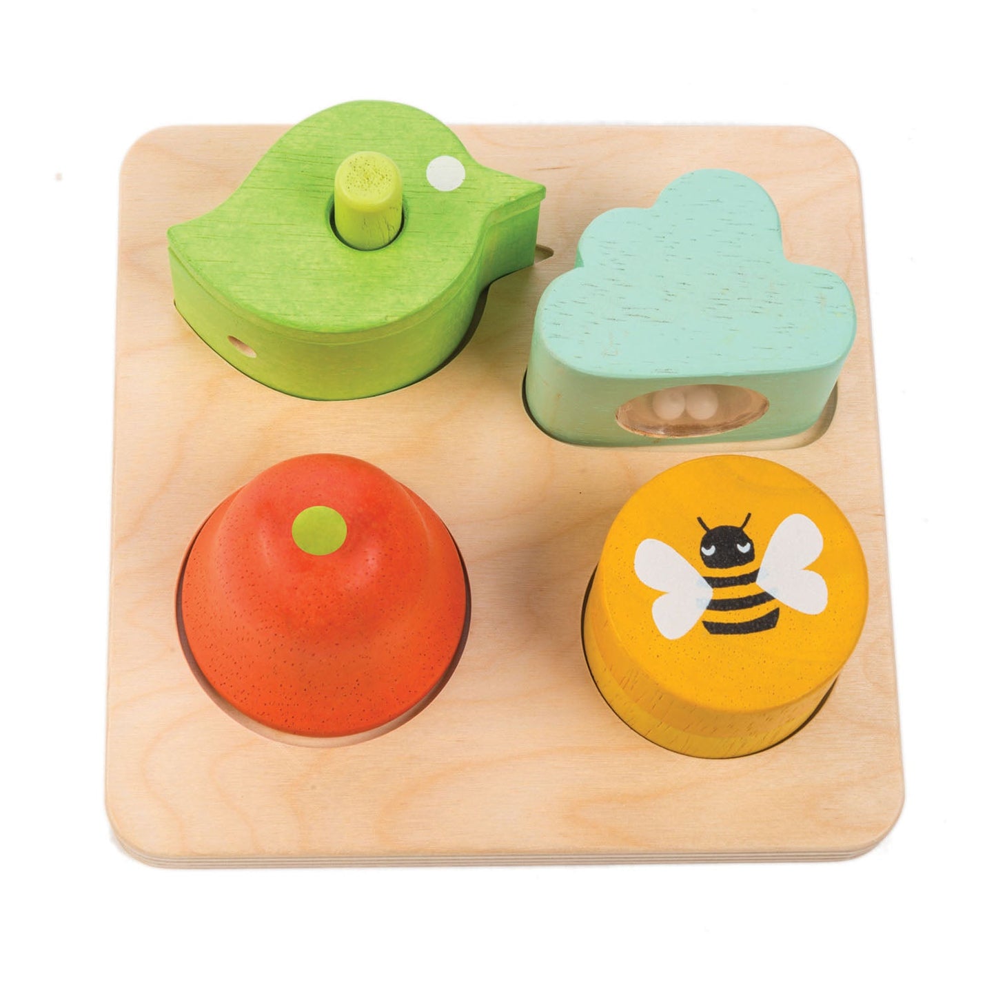 Sensory Bundle (Set of 3 Shape Sorter Puzzles, Visual, Touch & Audio)