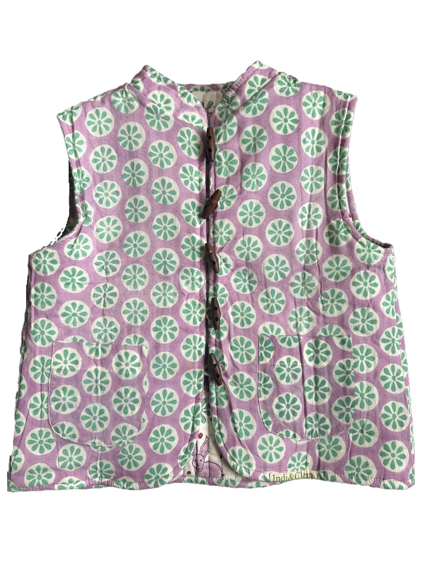 Bonnie Bunny Reversible Quilted Gilet