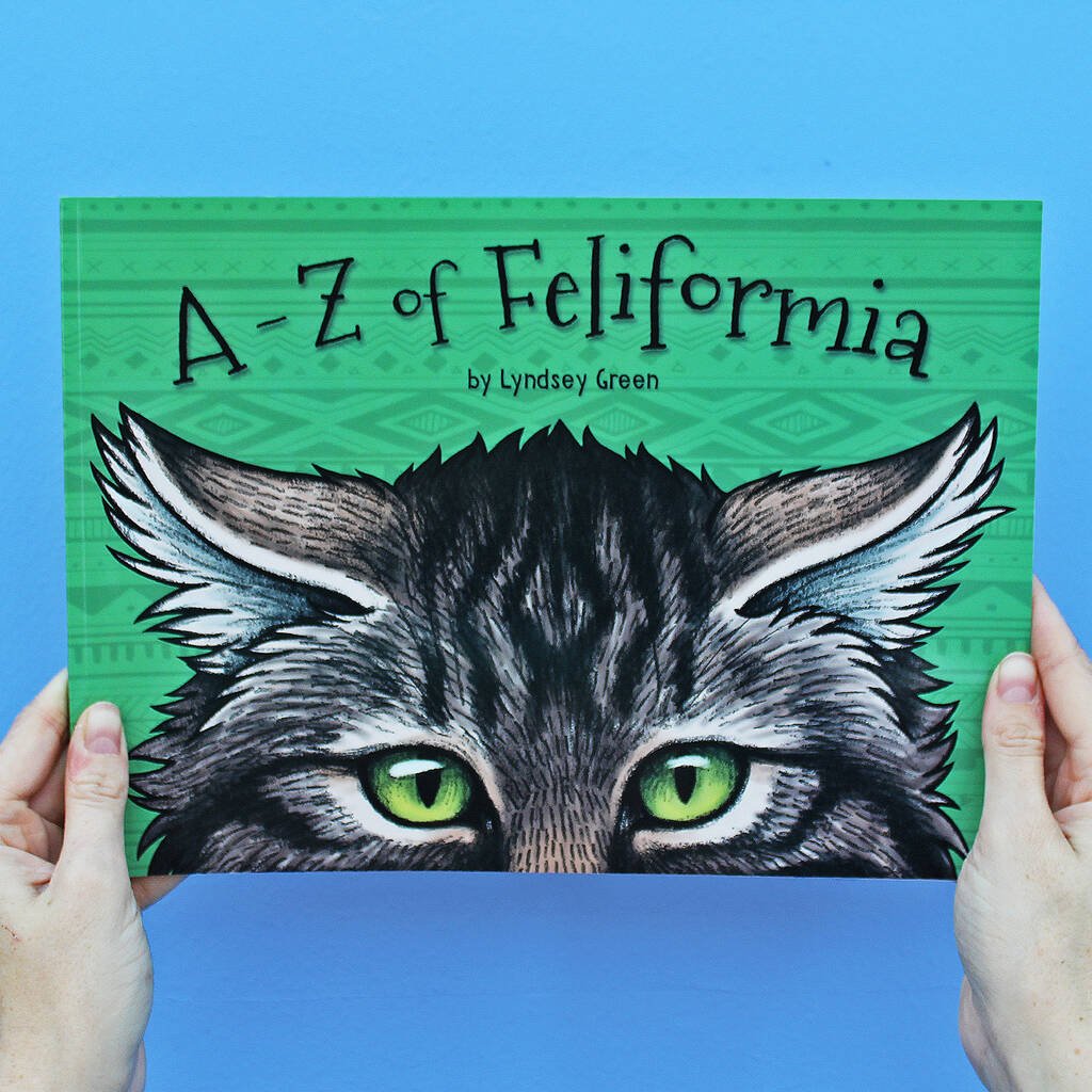 A To Z Of Feliformia An Illustrated Alphabet Book, Brown - Toys & Games - The Present King