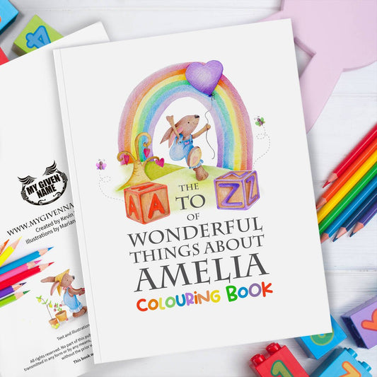 A To Z Of 'Wonderful Things' Colouring Book, Multi - Coloured - Toys & Games > Toys > Art & Drawing Toys - The Present King