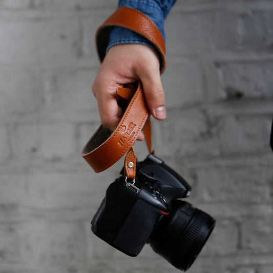 Adjustable Leather Camera Strap, Brown - Toys & Games - The Present King