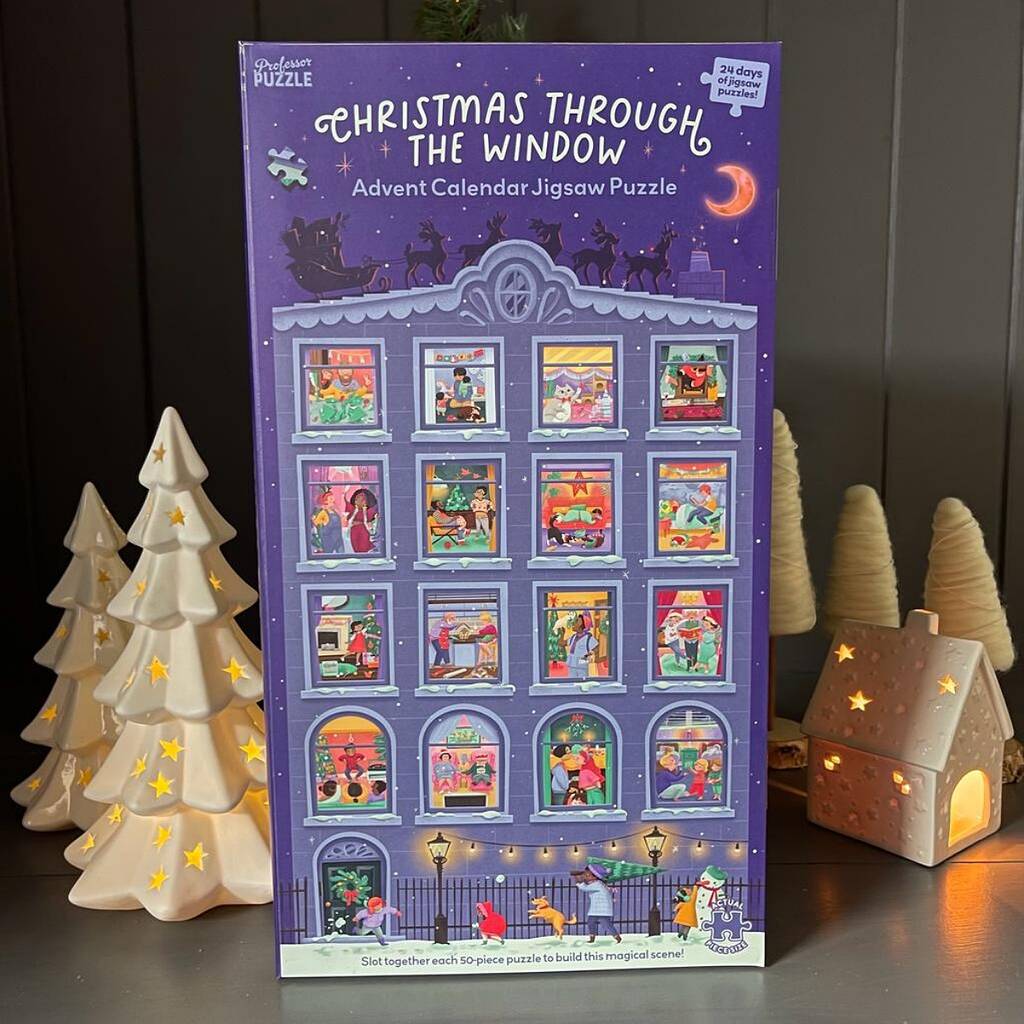 Advent Calendar Jigsaw Puzzle, Purple - Toys & Games - The Present King