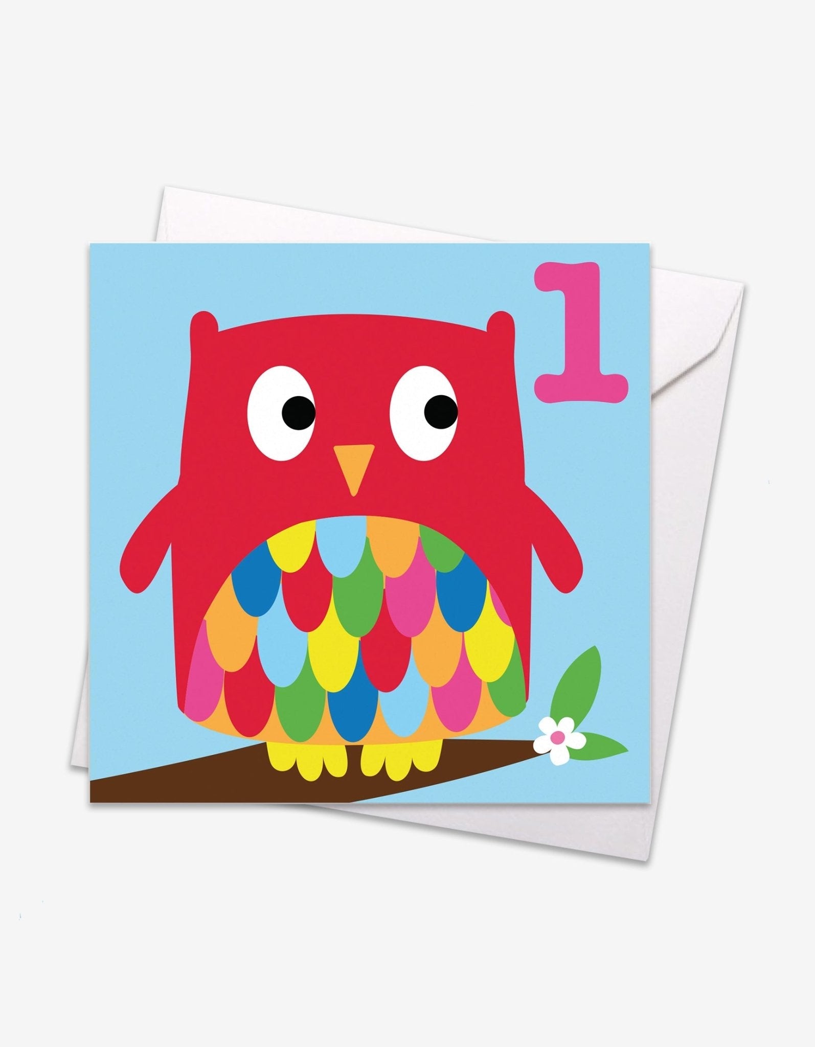 Age 1 Owl Birthday Card - Toys & Games - The Present King