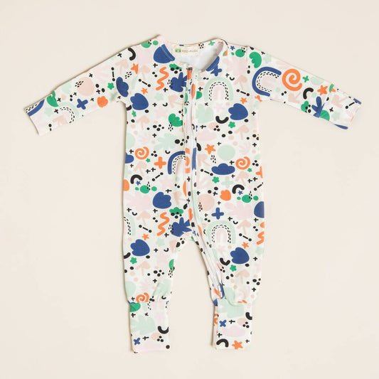 All That Jazz Zipped Sleepsuit, Multi - Coloured - Baby & Toddler > Baby & Toddler Clothing > Baby & Toddler Sleepwear - The Present King