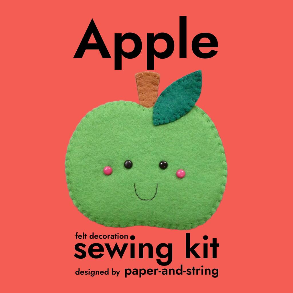 Apple Felt Decoration Sewing Kit - Toys & Games - The Present King