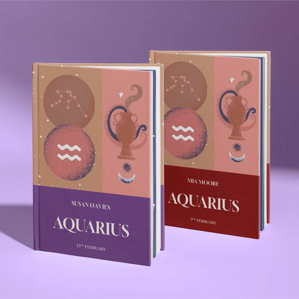 Aquarius Star Sign Gift Personalised Astrology Book, Multiple Choices Available - Toys & Games > Educational - The Present King