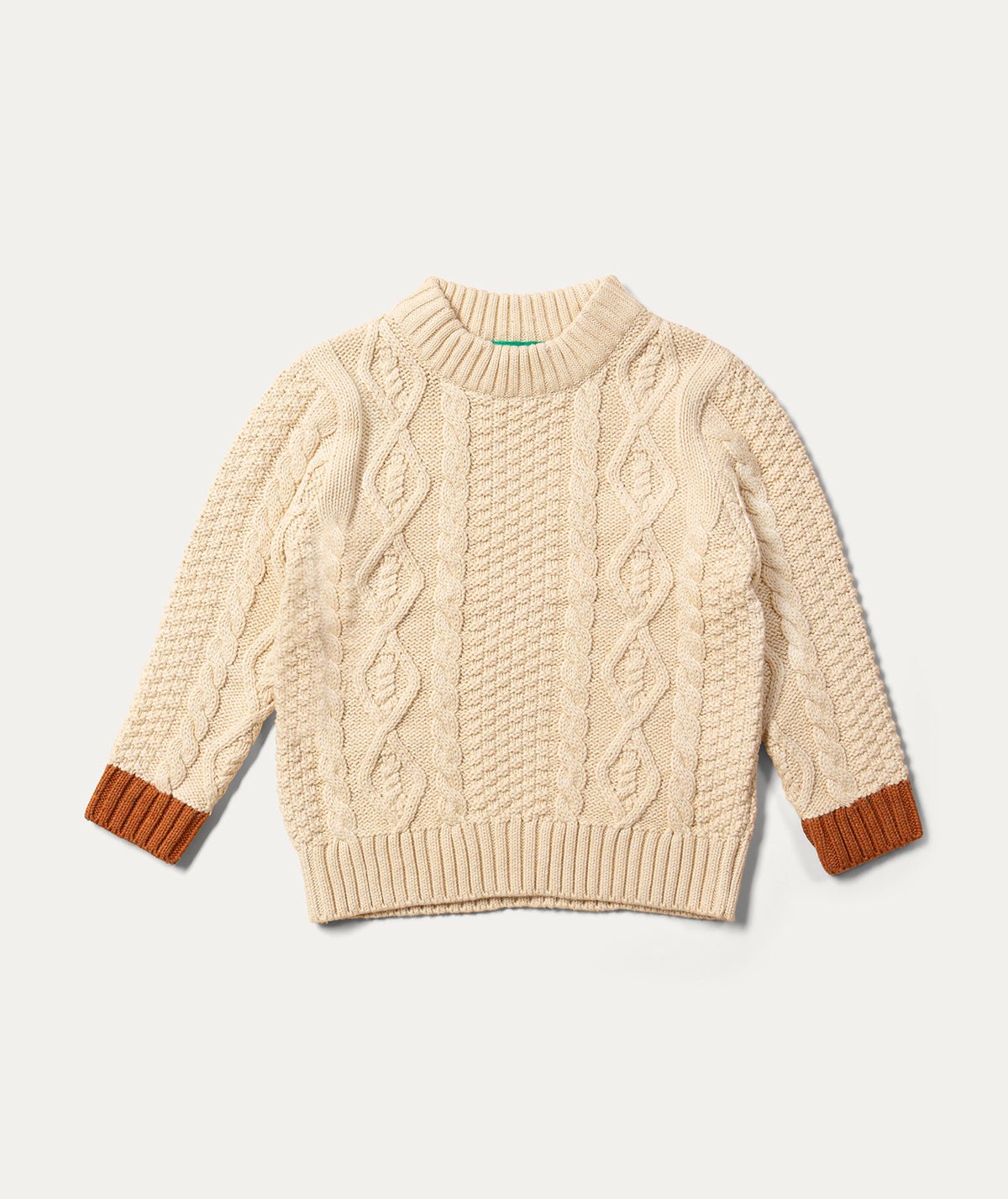 Aran Snuggle Knitted Jumper - Oatmeal - Clothing & Accessories - The Present King