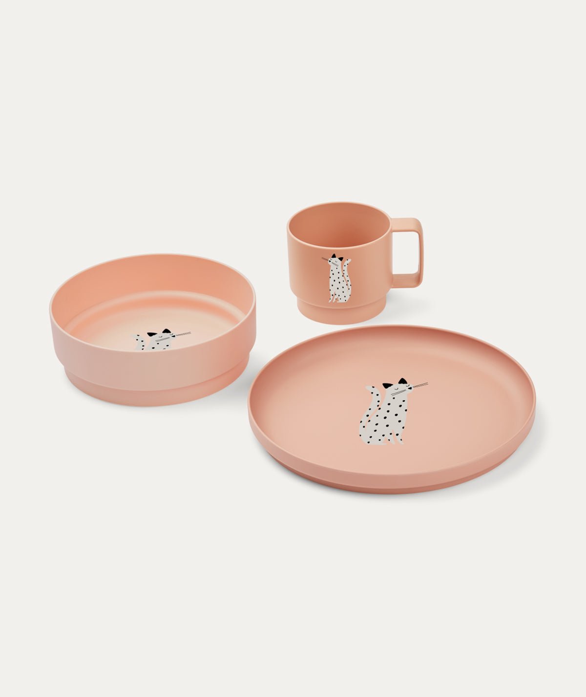 Archi Tableware Set - Cat / Tuscany rose - Toys & Games > Toy Kitchens & Play Food > Toy Tableware - The Present King