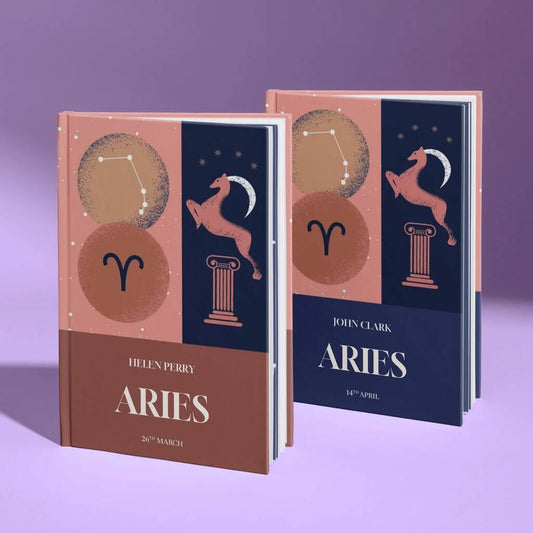 Aries Star Sign Gift Personalised Astrology Zodiac Book, Multiple Choices Available - Books - The Present King