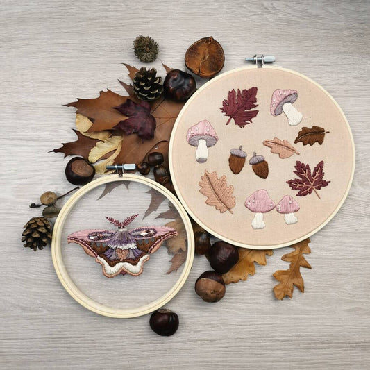 Autumn And The Moth Embroidery Kit - Toys & Games - The Present King