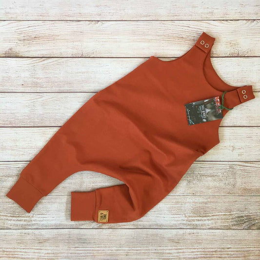 Autumn Sweatshirt Baby Romper, Nine To Twelve Months, Brown/Orange - Clothing & Accessories - The Present King