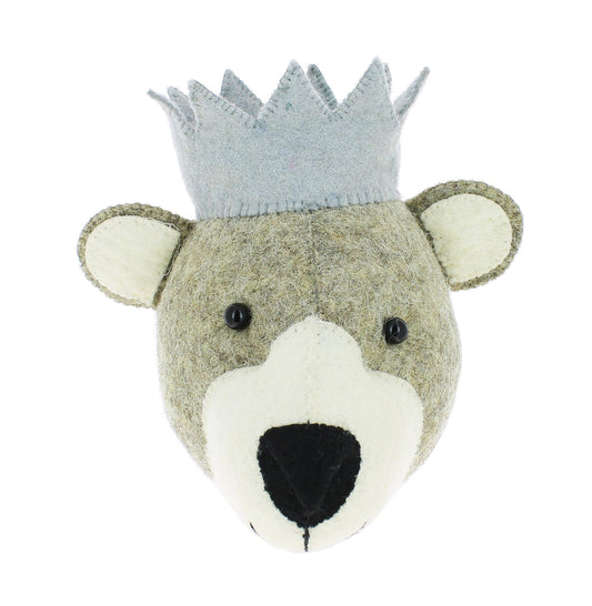 Baby Bear Head With Blue Crown - Mini - Toys & Games - The Present King