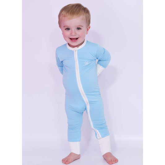 Baby Blue Eco Friendly Bamboo Sleepeaz, Blue - Baby & Toddler > Baby & Toddler Clothing > Baby & Toddler Sleepwear - The Present King