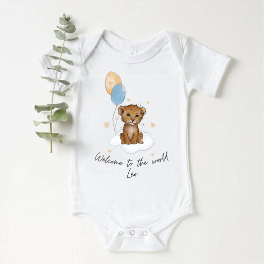 Baby Boy 'Welcome To The World' Baby Vest, White - Baby & Toddler Clothing - The Present King