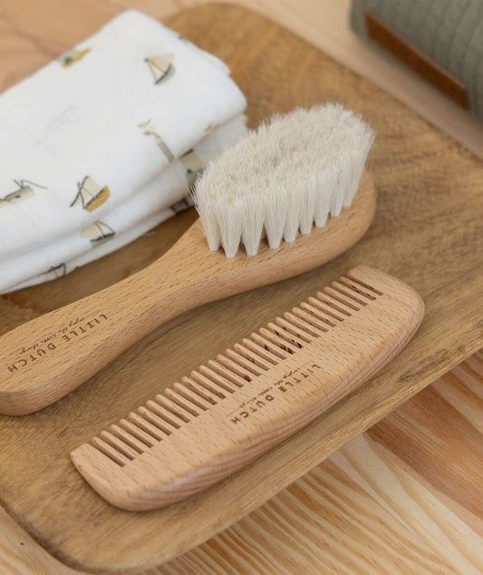 Baby Brush & Comb Set - Beige - Baby & Toddler - The Present King