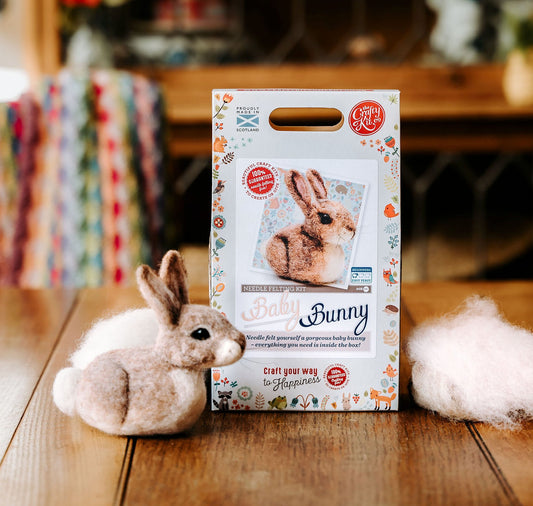 Baby Bunny Needle Felting Craft Kit - Toys & Games - The Present King