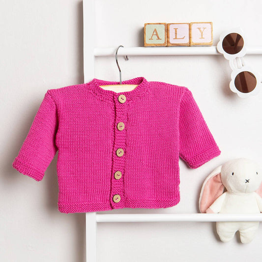 Baby Cotton Cardigan Easy Knitting Kit - Toys & Games - The Present King