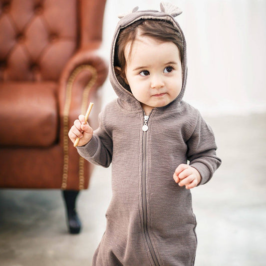 Baby Deer Jumpsuit, Brown - Clothing & Accessories > Clothing > One - Pieces > Jumpsuits & Playsuits - The Present King