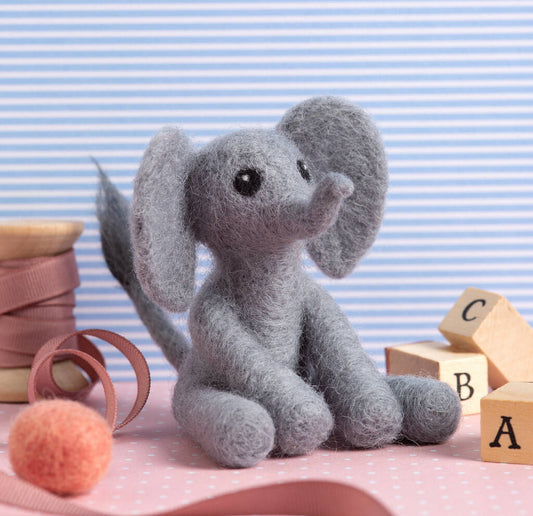 Baby Elephant Needle Felting Kit - Toys & Games - The Present King