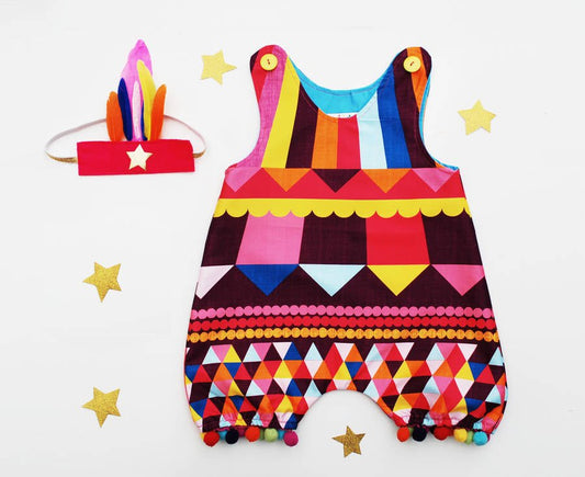 Baby Festival Romper, Multi - Coloured - Clothing & Accessories > Baby & Toddler Clothing > Baby & Toddler Outfits - The Present King