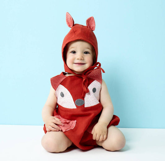 Baby Fox Romper Dress Up Set, Orange - Baby & Toddler Clothing - The Present King